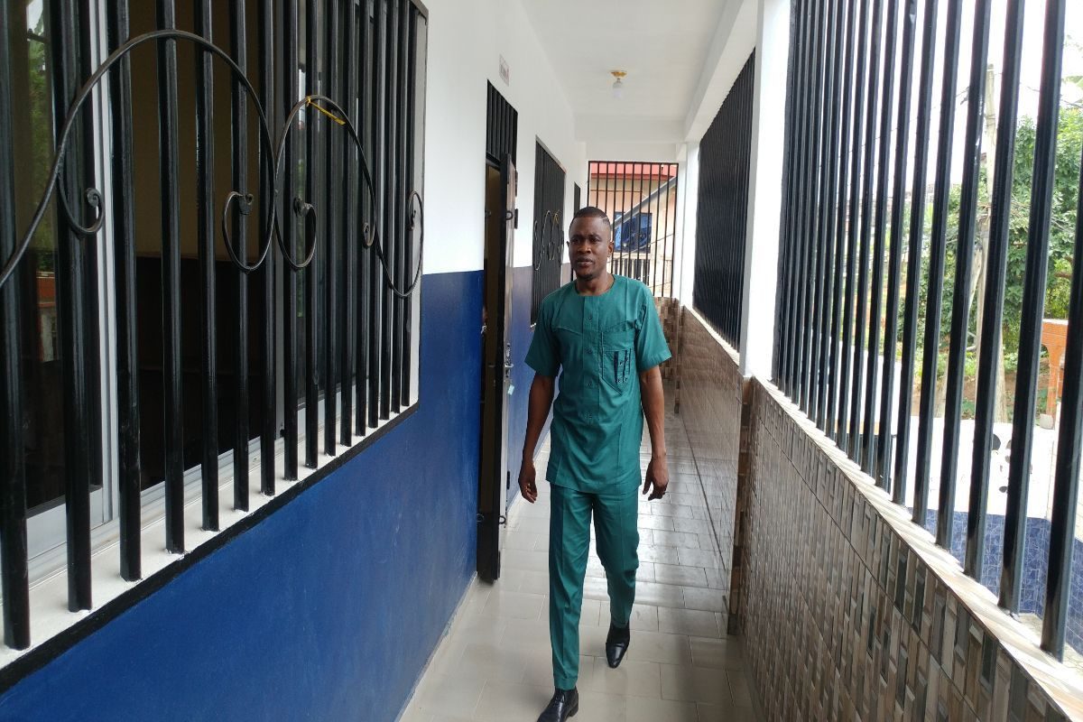 Head master carrying out check routines